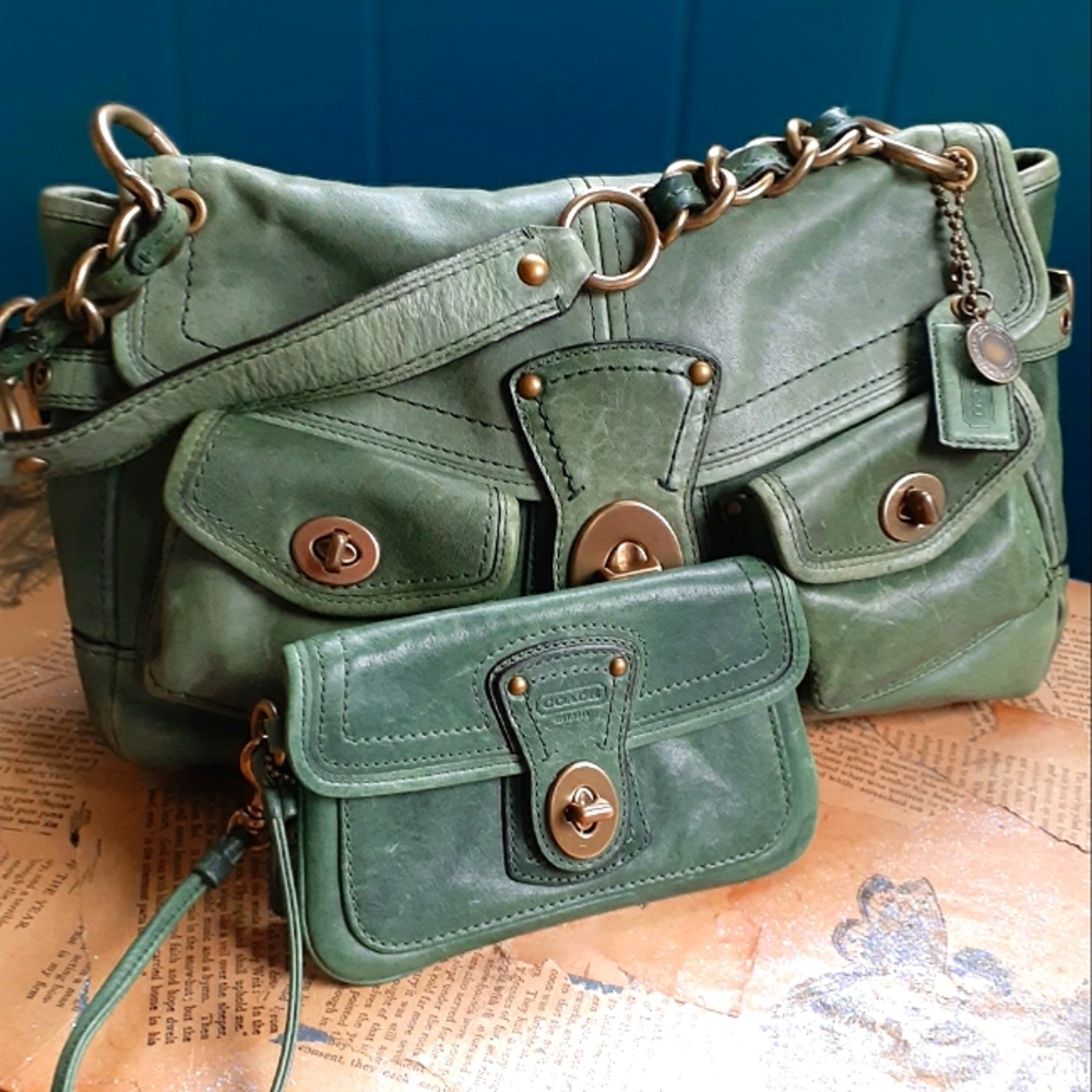 Coach Legacy Leigh 65th Anniversary Edition Shoulder Bag/Wristlet 11128